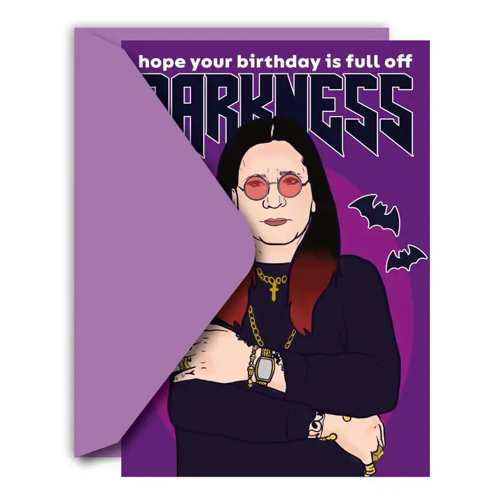Birthday Full Of Darkness Halloween Greeting Card