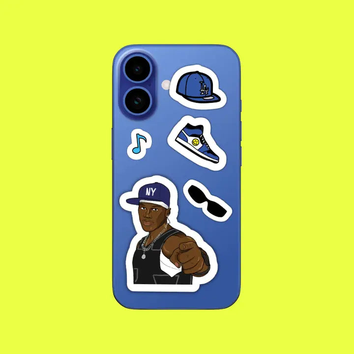 Rappers Hip Hop Rap Sticker Sheet