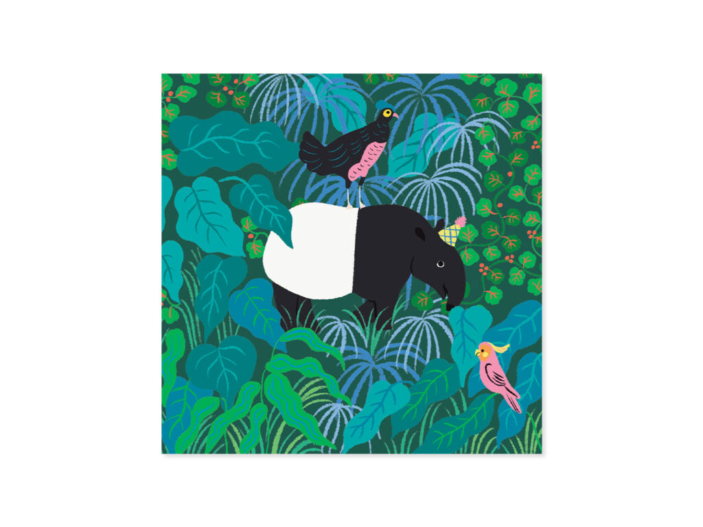 Pop Up Tropical Forest Card