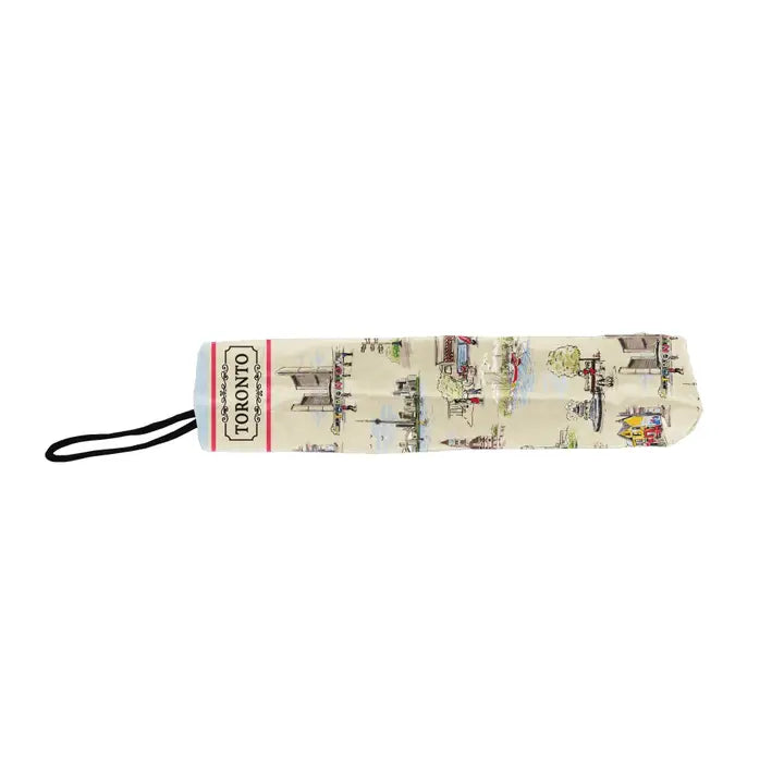 Toronto Canada Landmark Print Folding Umbrella
