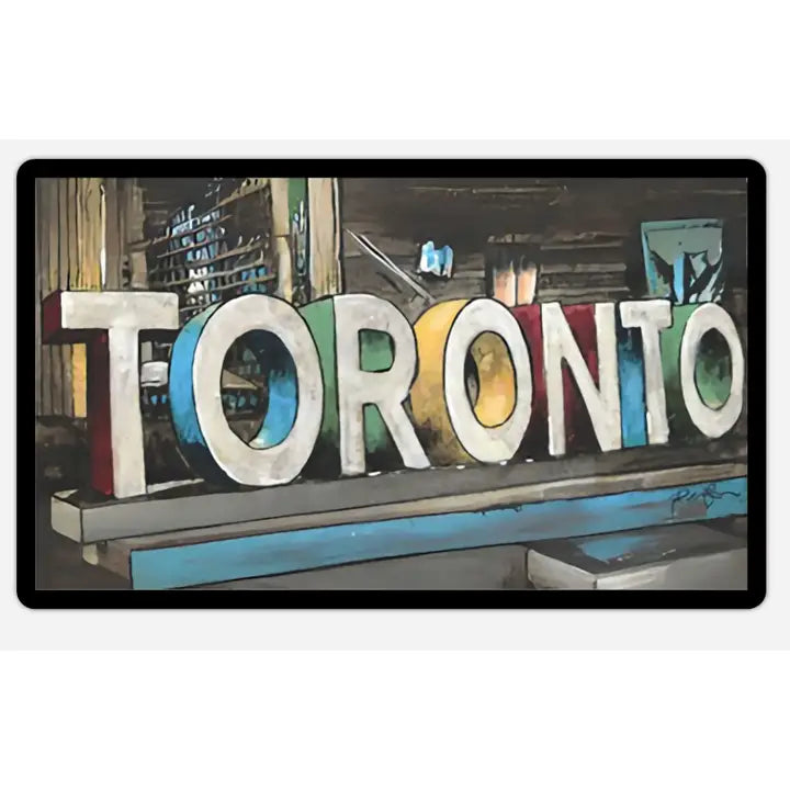 Toronto Sign Plastic Die-Cut Sticker
