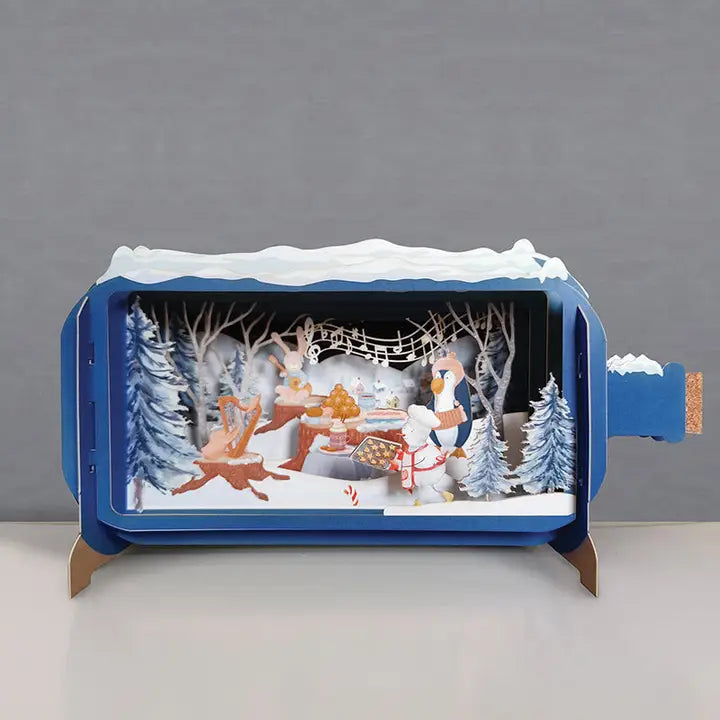 Musical Christmas Message in A Bottle Pop Up Greeting Card