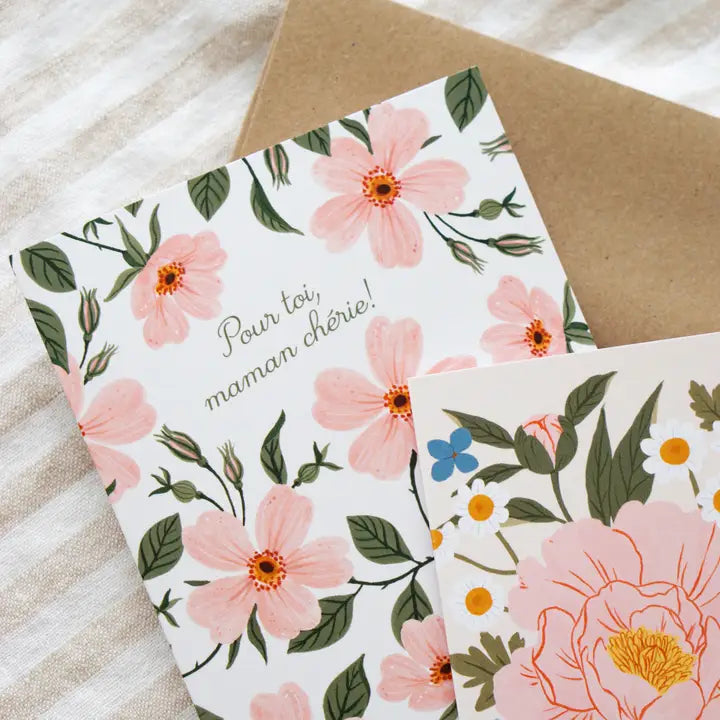 Roes Pour Toi Maman Cherie Card
