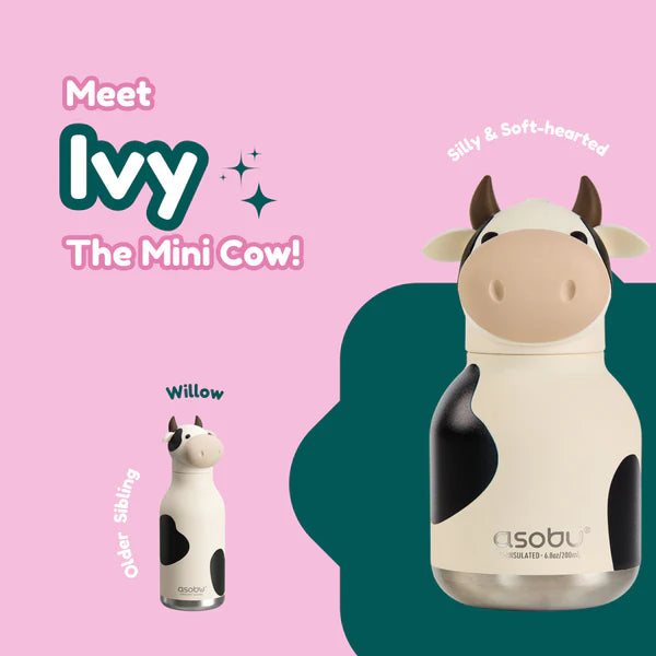 Mini Beastie Cow Water Bottle