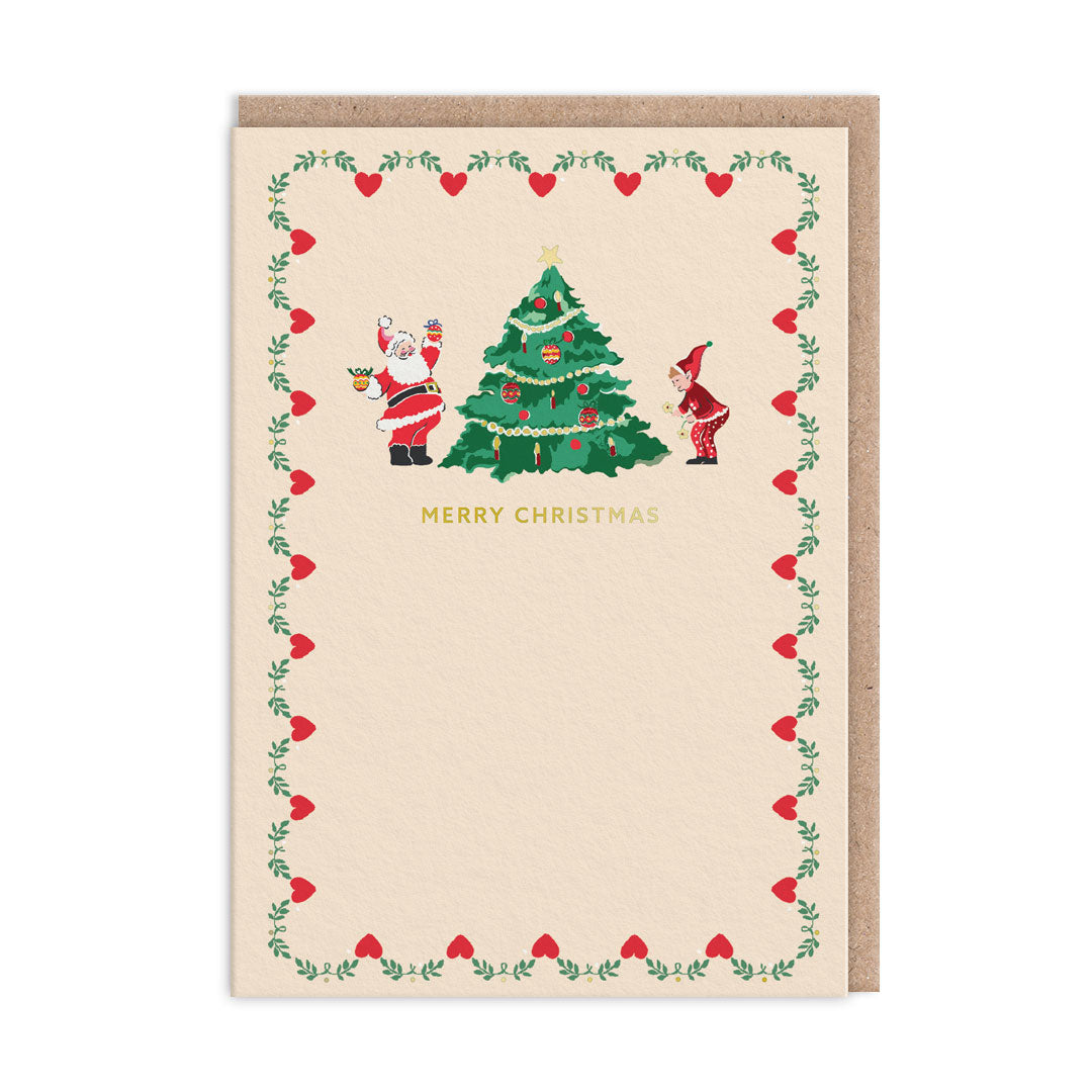 Cath Kidston Merry Christmas Santa Card