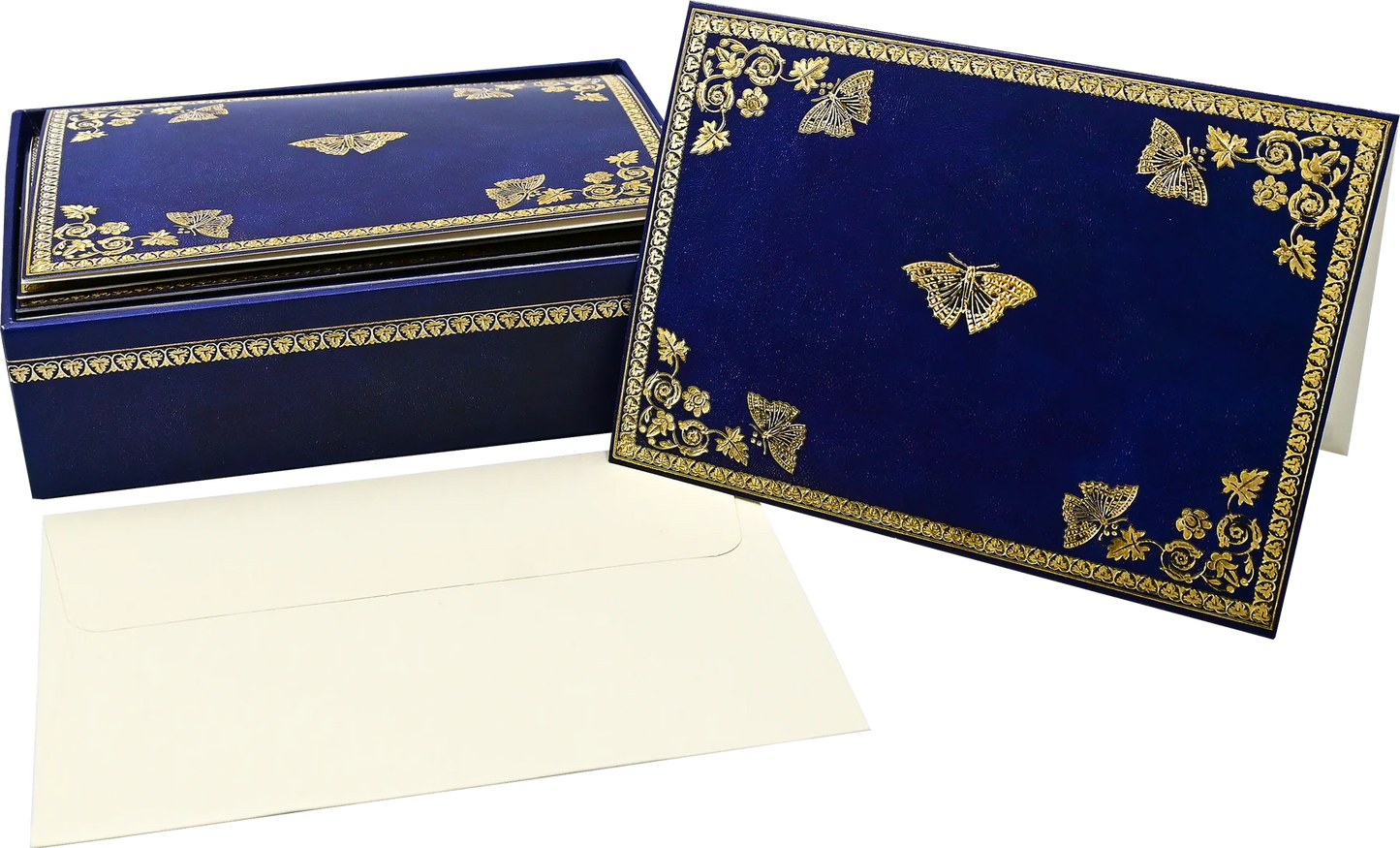Gilded Butterflies Blank Boxed Cards