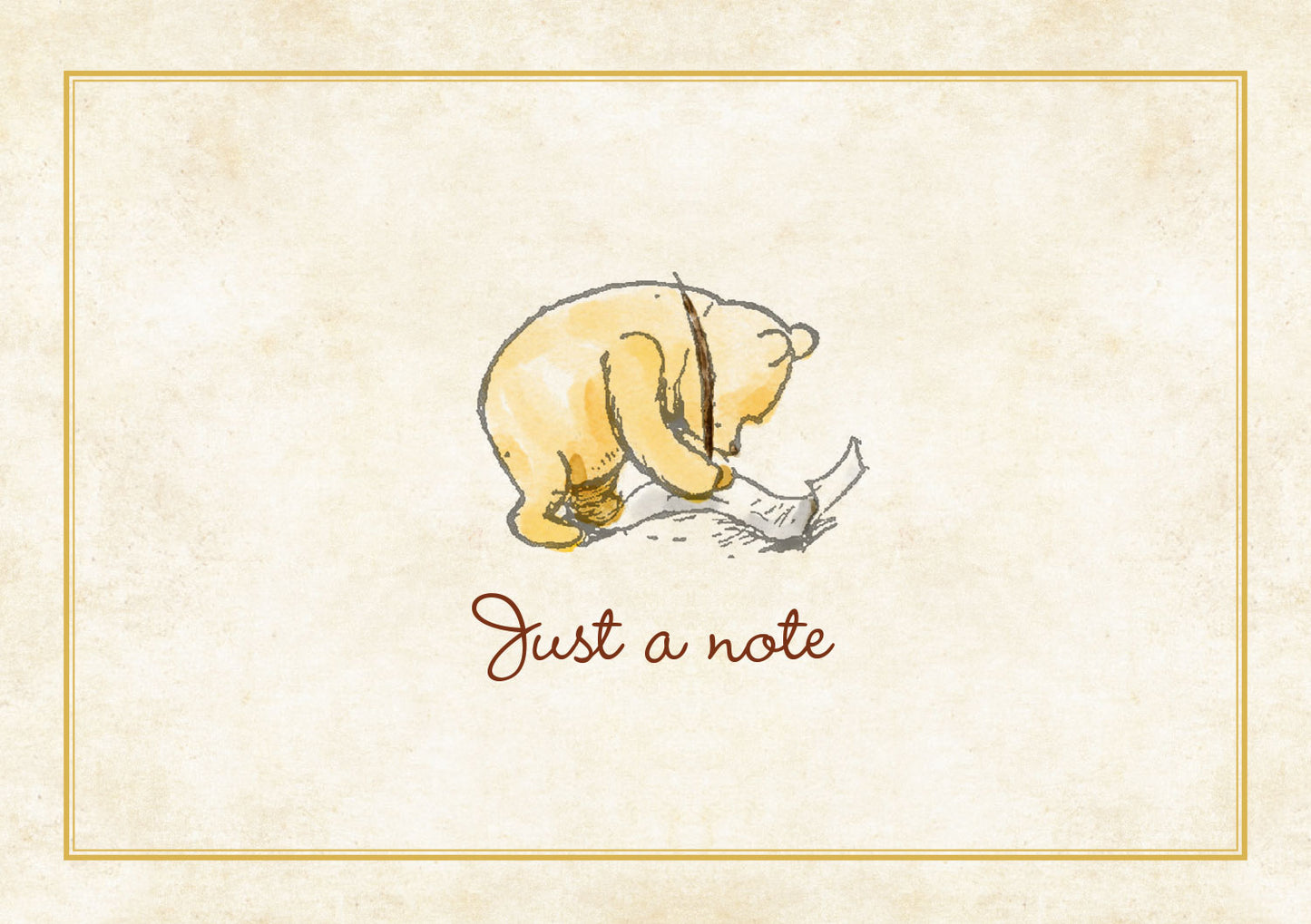 Winnie the Pooh Note Cards Deluxe Stationery Set