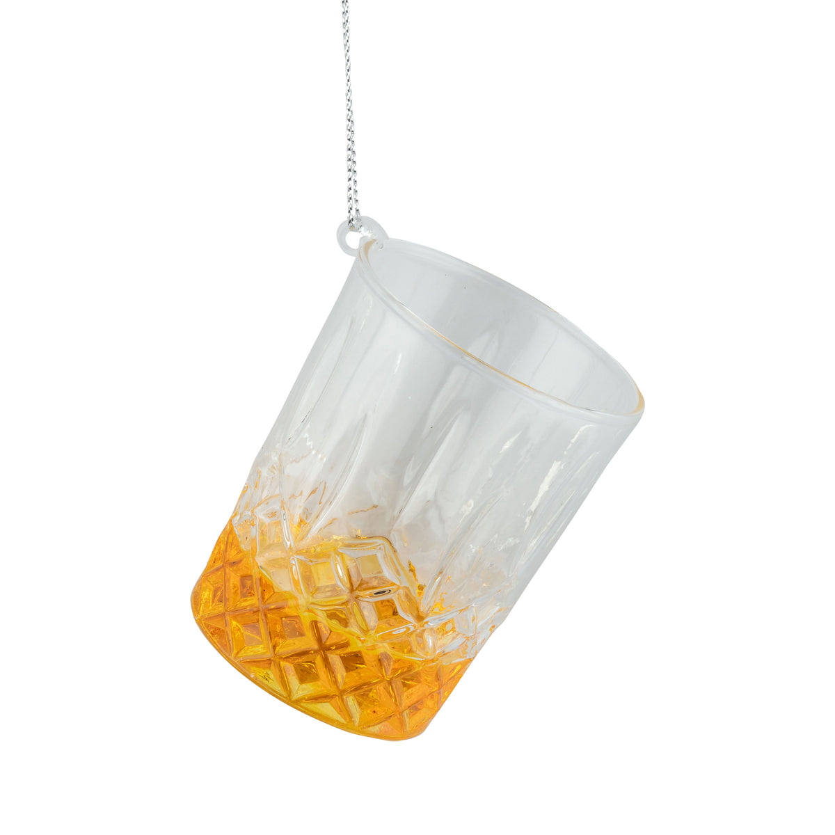 Molded Glass Classic Bourbon Neat Cocktail Ornament