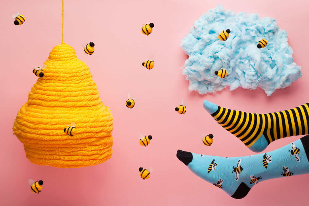 Bee Bee Crew Socks