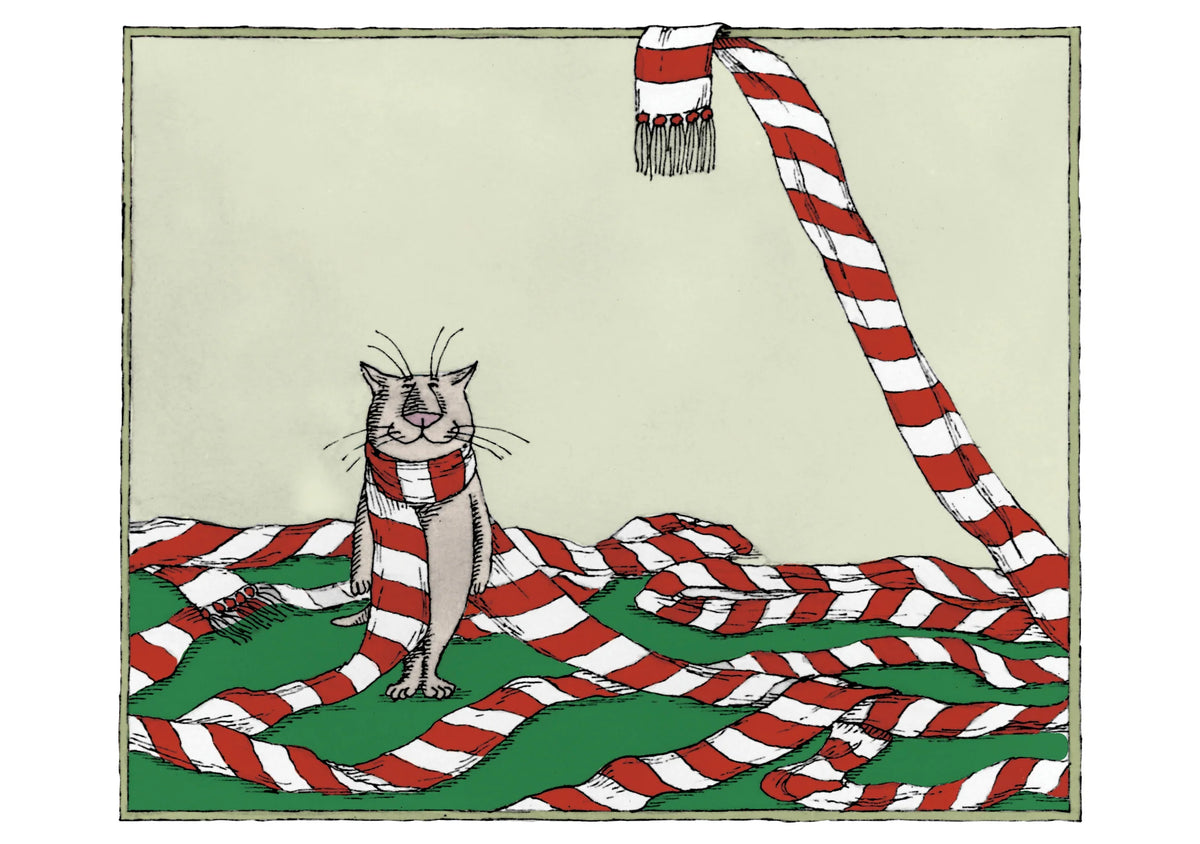 Edward Gorey Scarf Cat Holiday Boxed Cards
