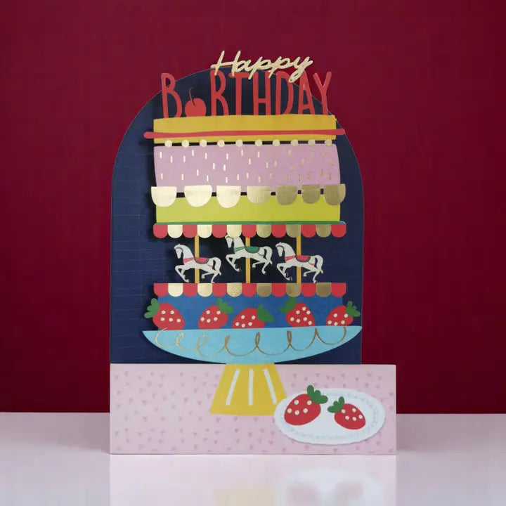 Exquisite Laser Cut Birthday Card