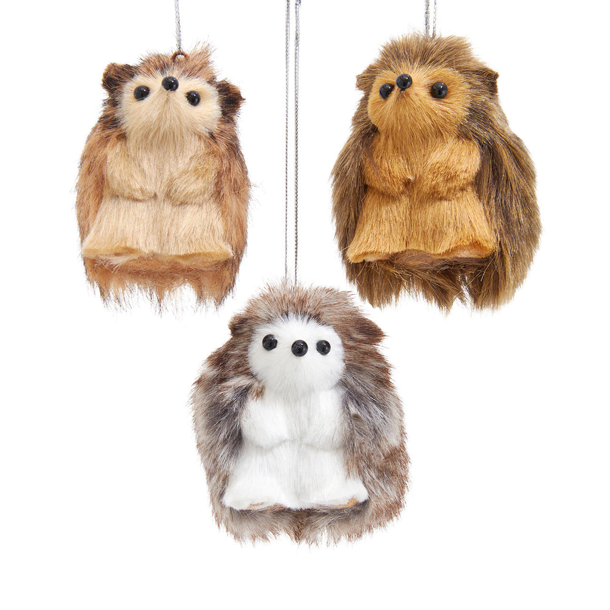 F36 - Furry Hedgehog Christmas Ornament
