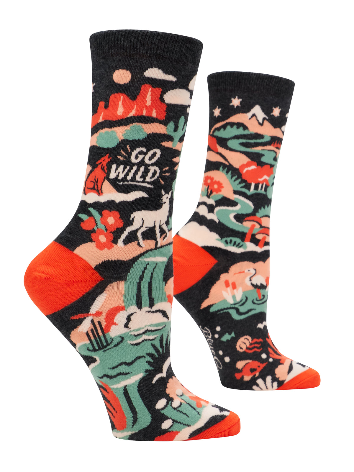 Women's Crew Socks Go Wild