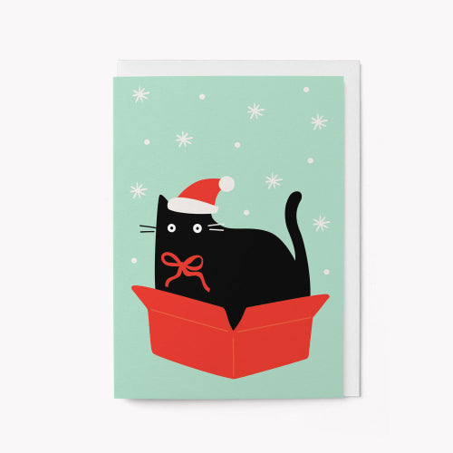 Christmas Gift Cat Card
