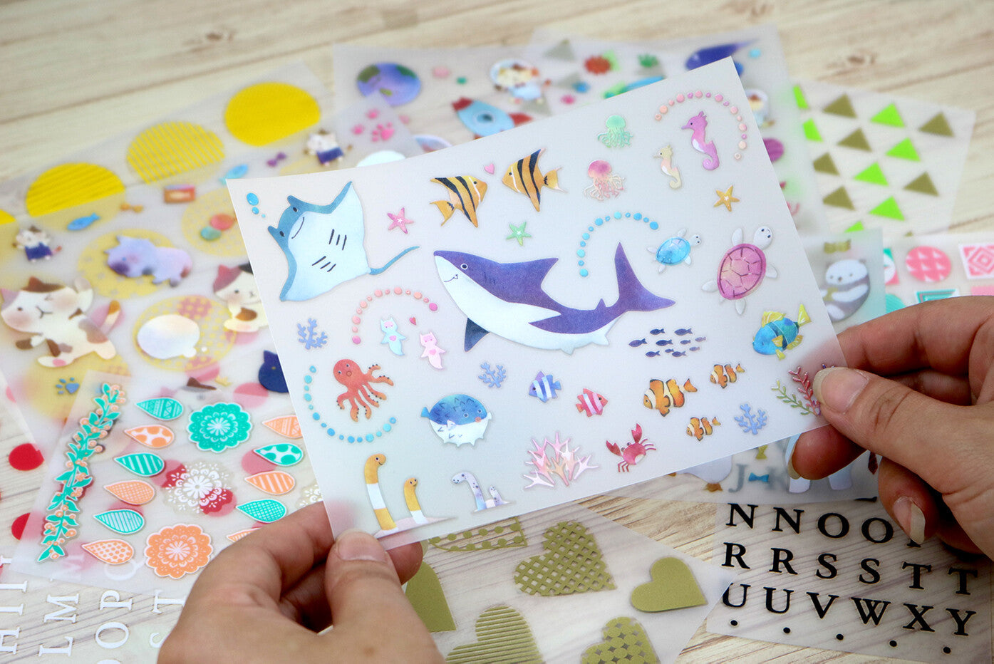 Irodo Decorative Fabric Transfer Sticker – Aquarium 1