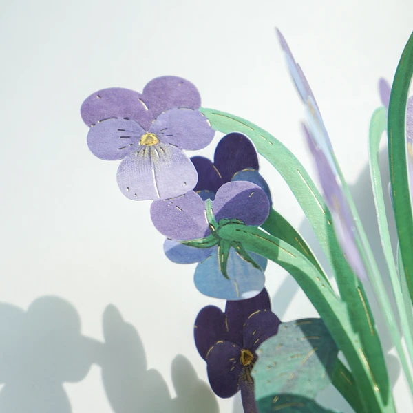 Pop-up 360 Mini Blooming Card Viola