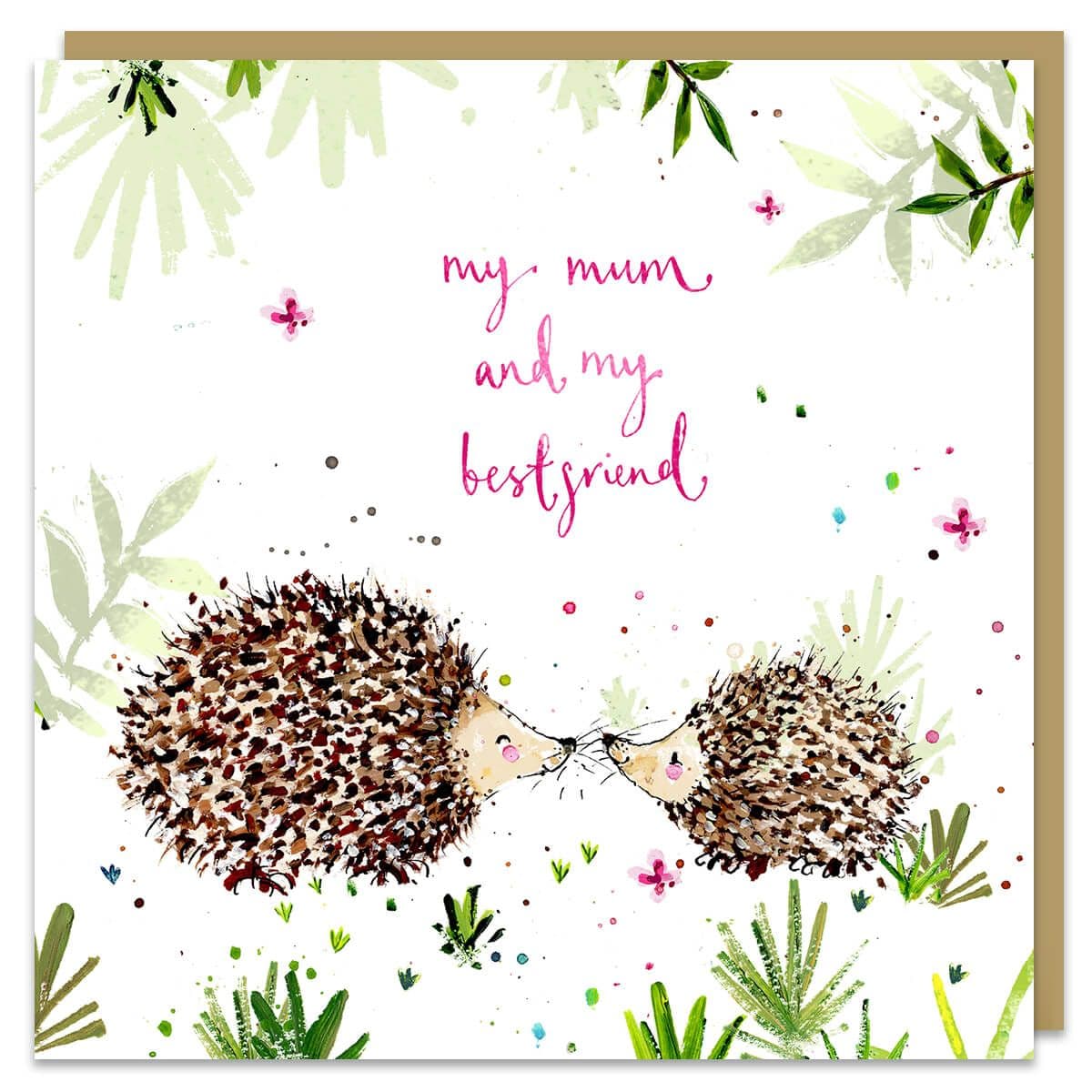 Hedgehogs Best Friends Card