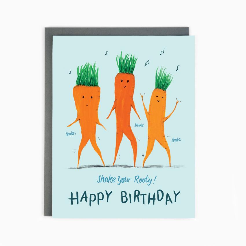 Birthday Carrots Card