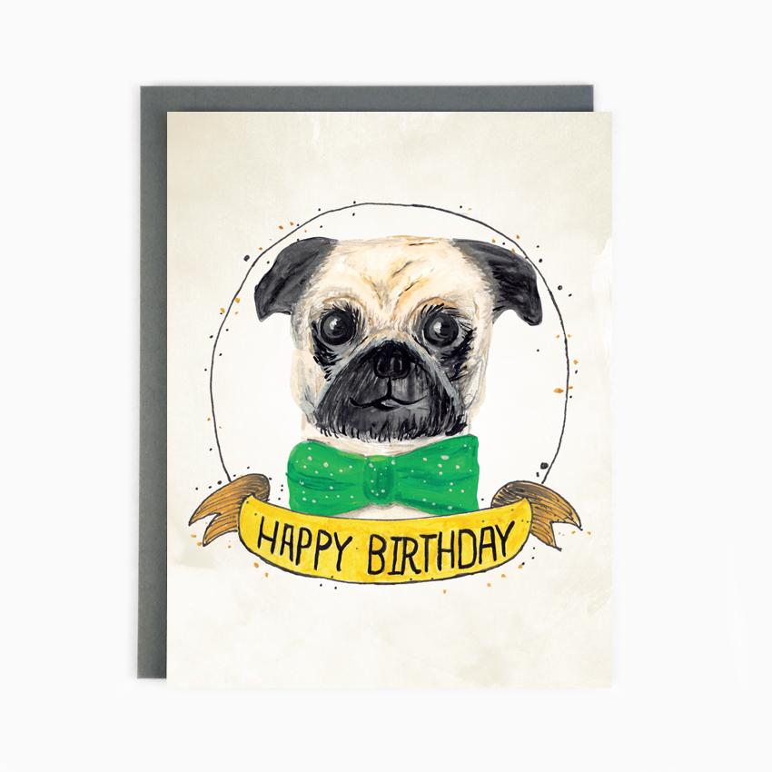 Birthday Pug Card
