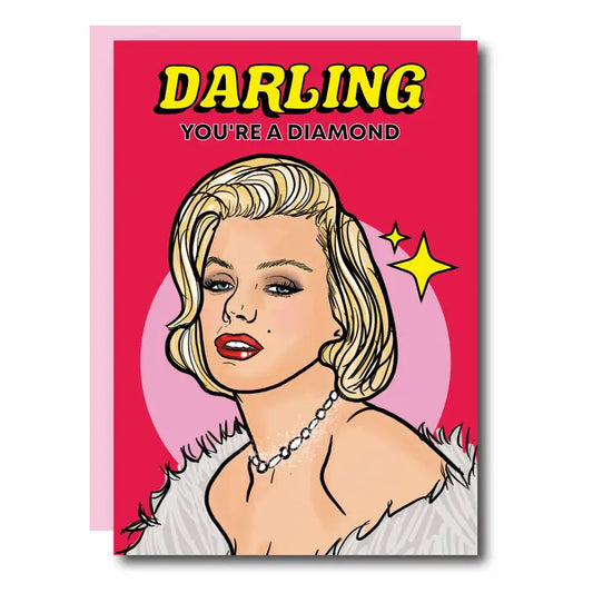 Marilyn Monroe Diamond Birthday Greeting Card