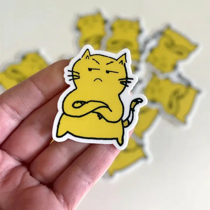 S34 Resentment Cat Vinyl Sticker