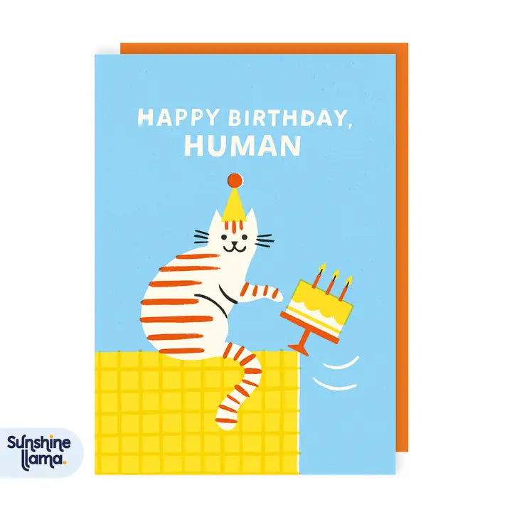 Cat Table Birthday Card