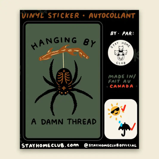 S12 Hanging by a Thread Vinyl Sticker