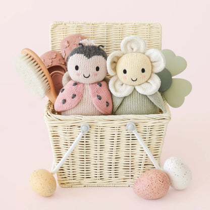 Baby Ladybug Hand-Knit Doll