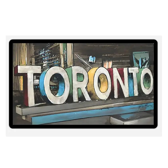 Toronto Sign Plastic Die-Cut Sticker