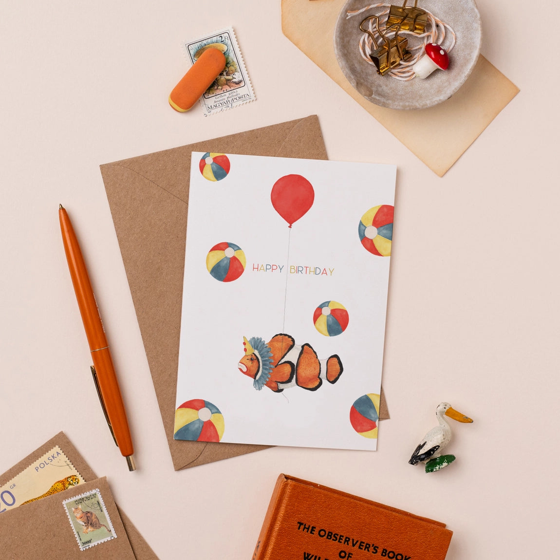 Birthday Clown Card