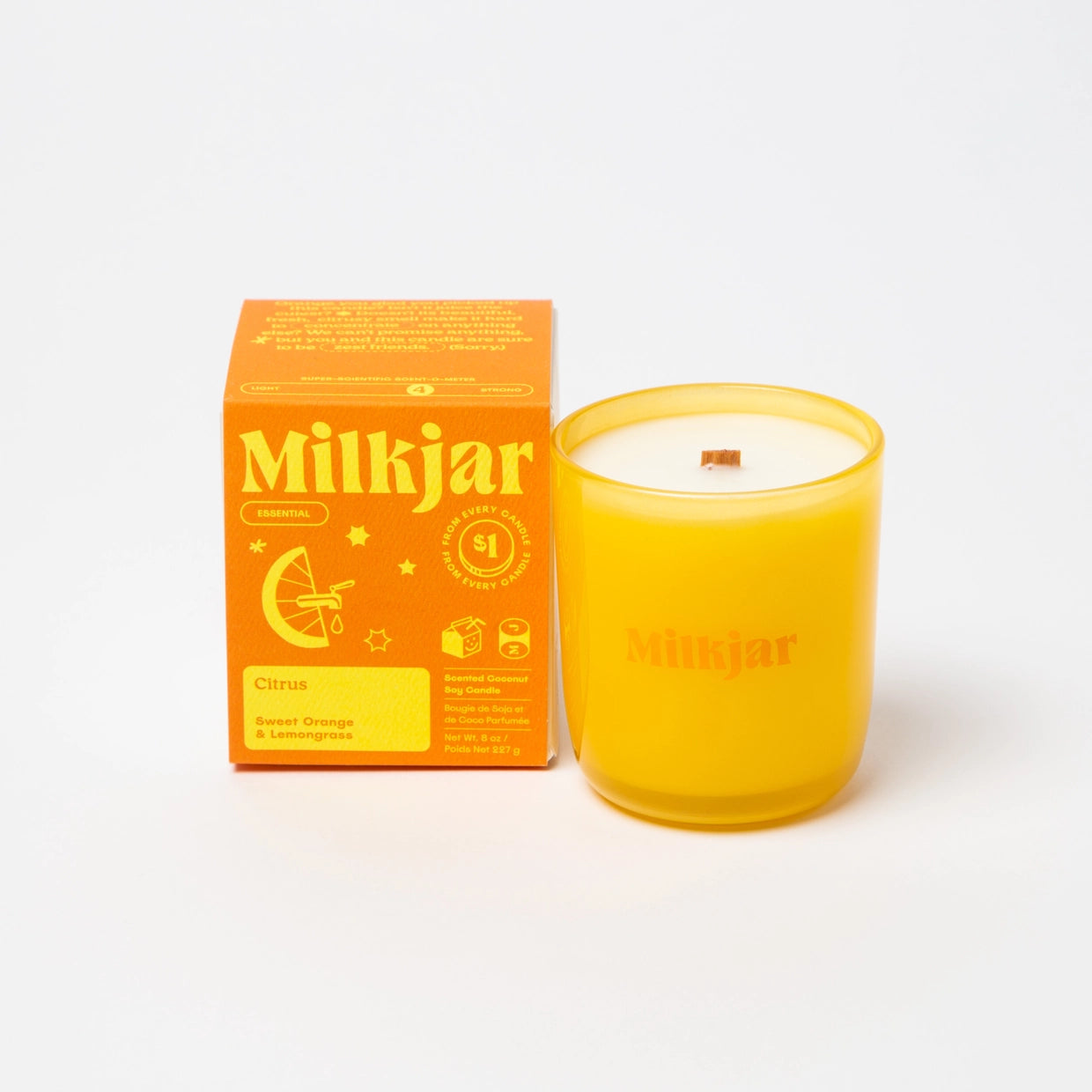 Citrus Coconut Soy 8oz Candle