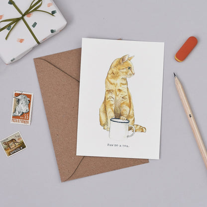 Paw Me a Tea Card