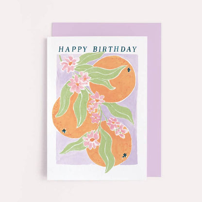 Oranges Birthday Card