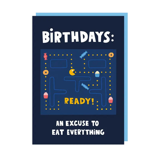 Pacman Birthday Card