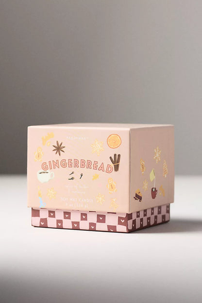 Bistro Imperfect White Ceramic Candle Gingerbread