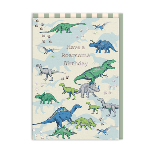 Birthday Dinosaurs Greeting Card