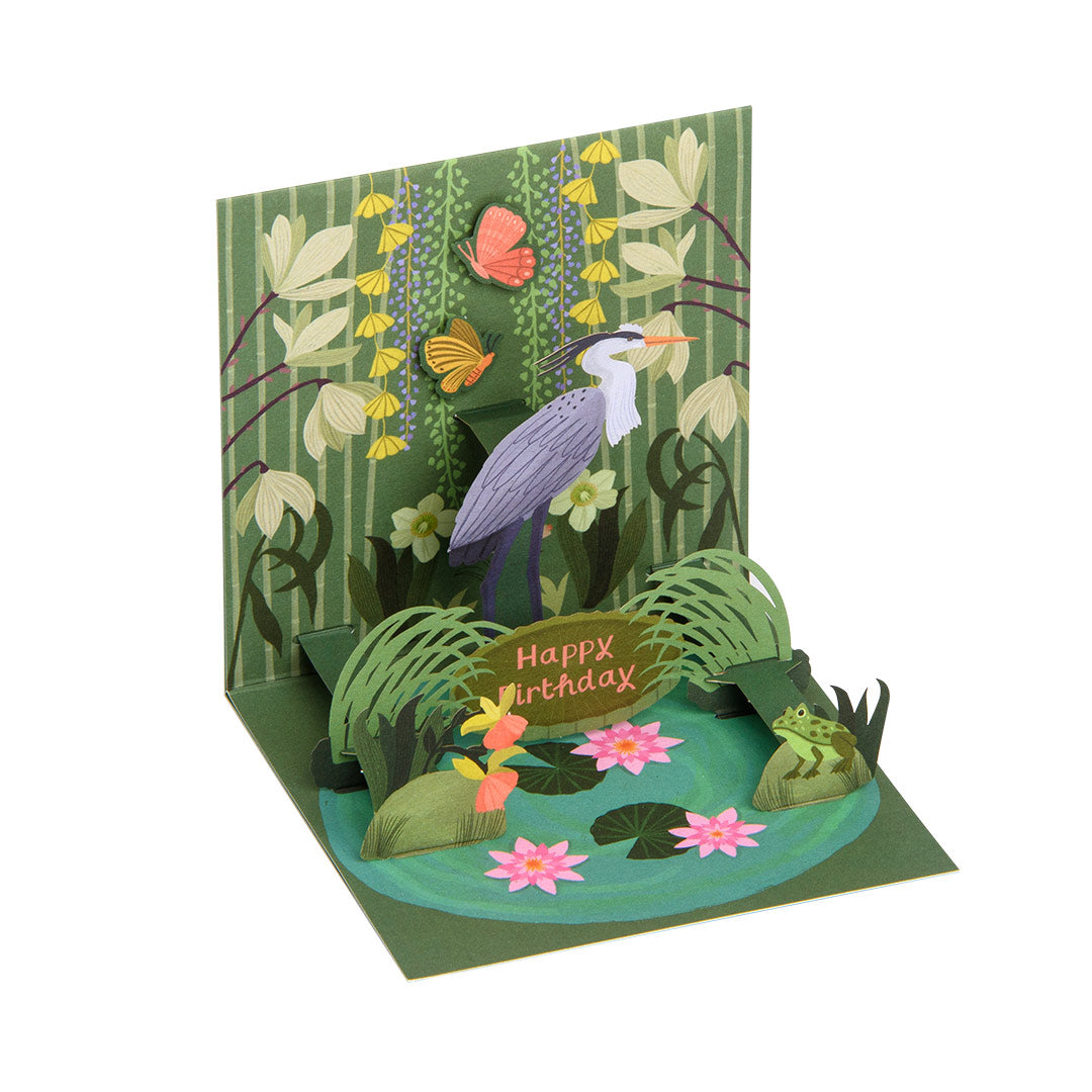 Heron Pop-up Greeting Card