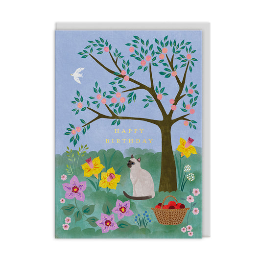 Garden Kitty Greeting Card