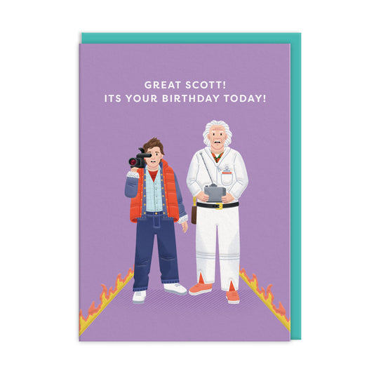 Doc and Marty Greeting Card