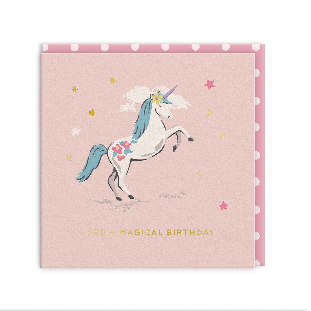 Unicorn Birthday Greeting Card