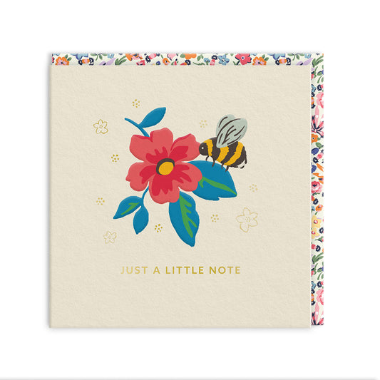 Just A Little Note Greeting Card