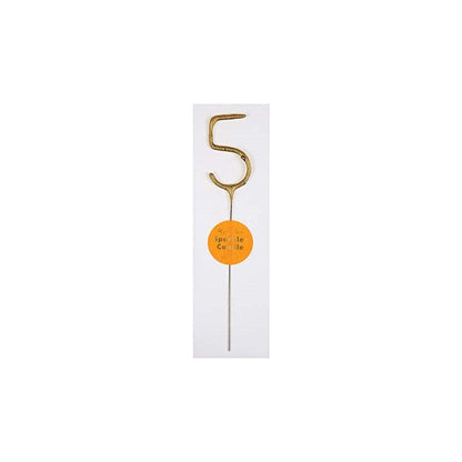 Gold Sparkler Number 5