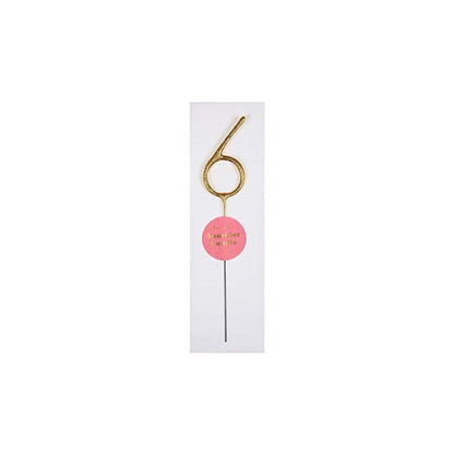 Gold Sparkler Number 6