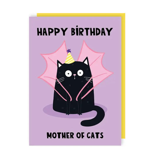 Mother Of Cats Birthday Card