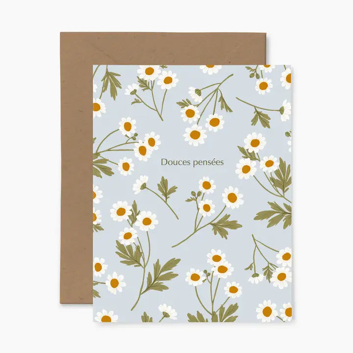 Camomille Douces Pensees Card