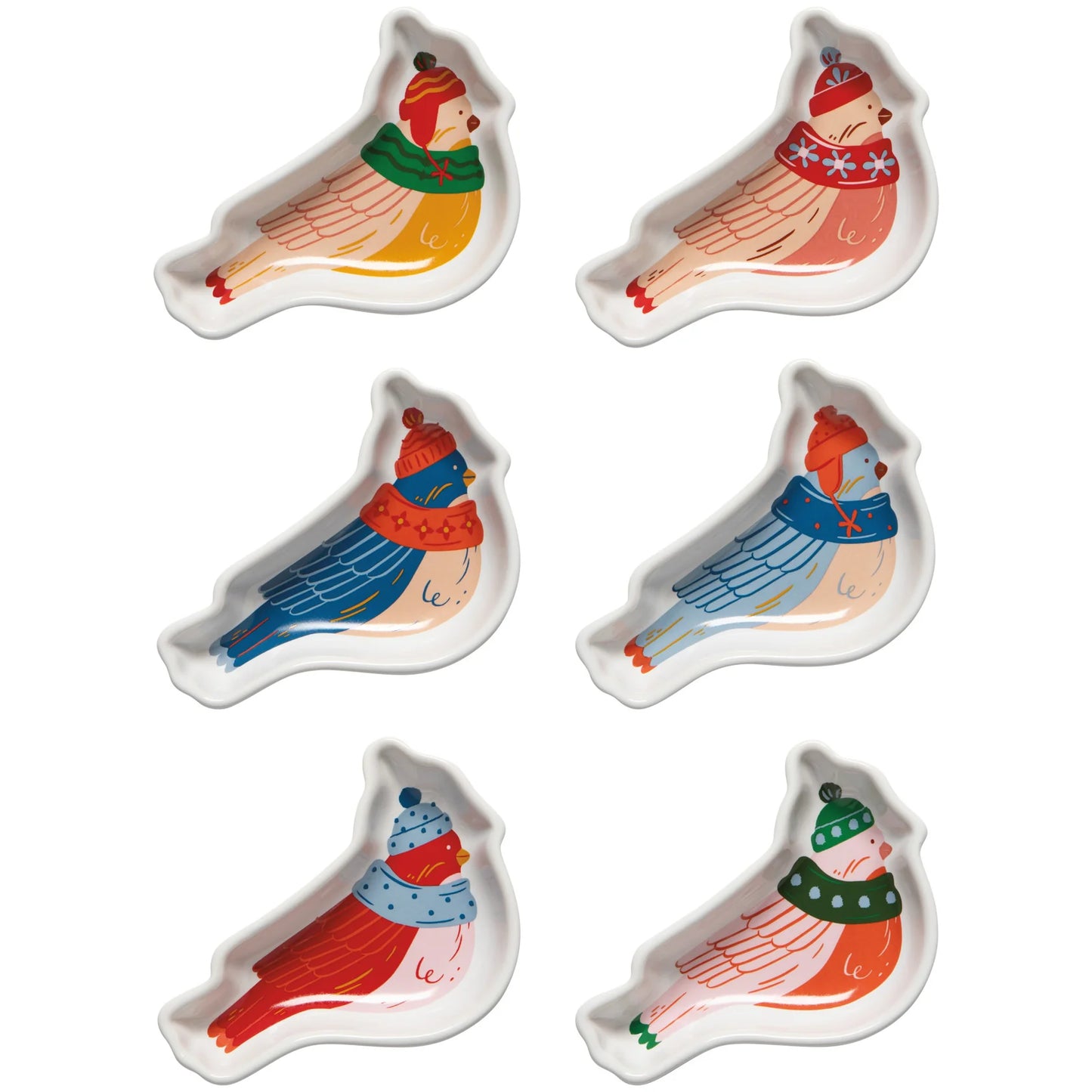 Season's Tweetings Pinch Bowls Set of 6