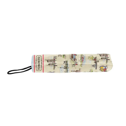 Toronto Canada Landmark Print Folding Umbrella