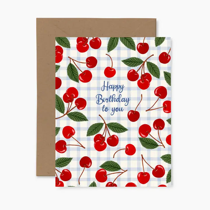 Cherries Happy Birthday Card