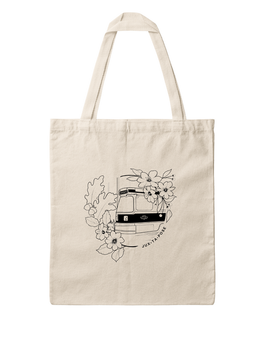 Toronto Streetcar Tote Bag - Artist Collaboration Canvas Tote