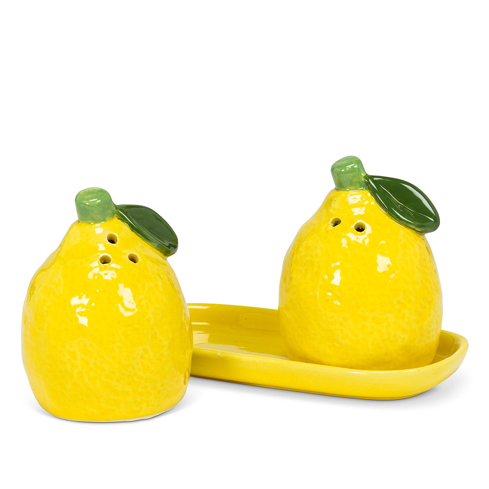 Lemon Salt & Pepper On Tray